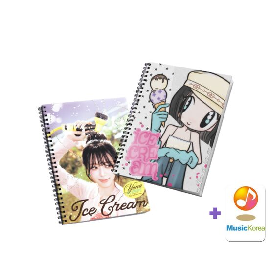 YUNA - [Ice Cream] (Photobook Ver.) + MusicKorea Photocard